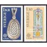 2 عدد تمبر مشترک اروپا - Europa Cept - صنایع دستی - سوئد 1976
