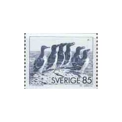 1 عدد تمبر پنگوئن ها - سوئد 1976