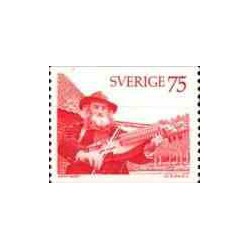 1 عدد تمبر سری پستی - سوئد 1975