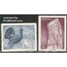 2 عدد تمبر سری پستی - قرقاول - سوئد 1975