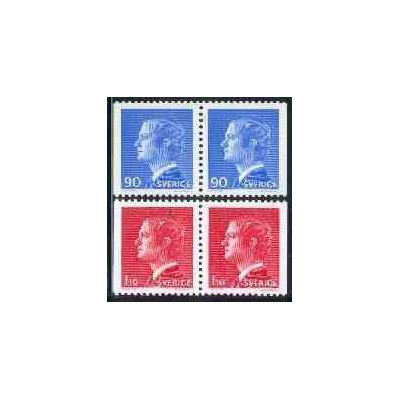 4 عدد تمبر سری پستی - جفت بوکلت - سوئد 1975