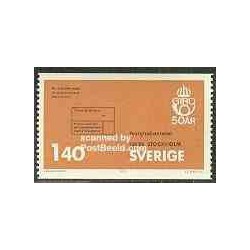 1 عدد تمبر چکهای پستی - سوئد 1975