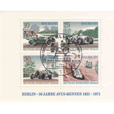 سونیرشیت مسابقات اتومبیل رانی برلین - مرسدس ، اوپل - برلین آلمان 1971 