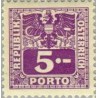 1 عدد تمبر هزینه پستی - نشانهای رسمی - 1M  - اتریش 1945