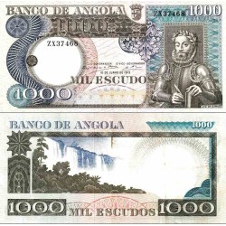 اسکناس 1000 اسکودو - آنگولا 1973 سفارشی