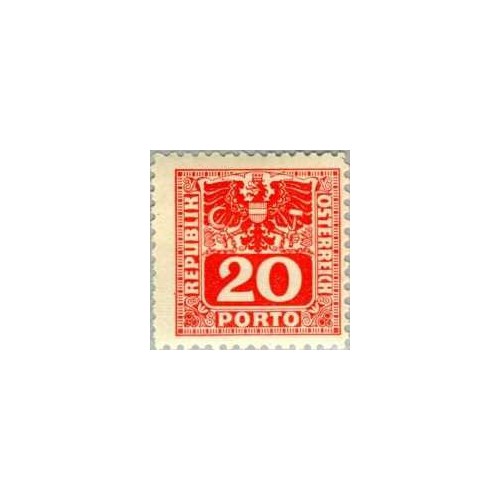 1 عدد تمبر هزینه پستی - نشانهای رسمی - 1pfg  - اتریش 1945