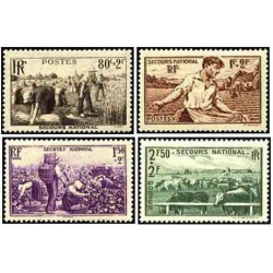 4 عدد تمبر خیریه - فرانسه 1940 قیمت 4.3 دلار