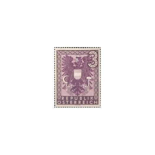 1 عدد تمبر سری پستی دولت رنر - 1M - اتریش 1945