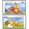 2 عدد  تمبر کمیک - فلیکس خرگوشه - آلمان 2015