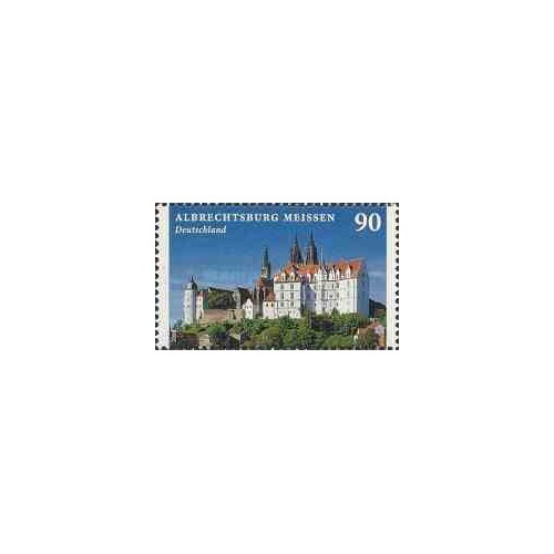 1 عدد  تمبر قلعه ها - آلبرشتبورگ، میسن - آلمان 2014