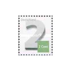 1 عدد  تمبر سری پستی - عددی - 2c - آلمان 2013