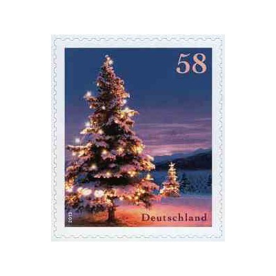 1 عدد  تمبر کریسمس - خودچسب - آلمان 2013