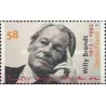 1 عدد  تمبر صدمین سالگرد تولد ویلی برانت - سیاستمدار - آلمان 2013
