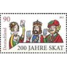 1 عدد  تمبر دویستمین سالگرد بازی با ورق آلمانی Skatspiel - آلمان 2013