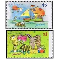 2 عدد  تمبر عید پاک - کمیک - آلمان 2013