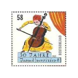 1 عدد  تمبر پنجاهمین سالگرد «نوازندگان جوان» - آلمان 2013