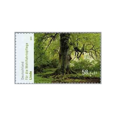 1 عدد  تمبر سری گیاهان - درختان گلدار - خودچسب - آلمان 2013