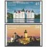 2 عدد  تمبر قلعه ها و کاخ ها - آلمان 2013