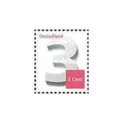 1 عدد  تمبر سری پستی - عددی - 3c - آلمان 2012