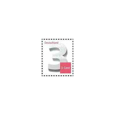 1 عدد  تمبر سری پستی - عددی - 3c - آلمان 2012