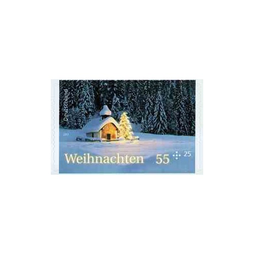 1 عدد  تمبر کریسمس - خودچسب - آلمان 2012