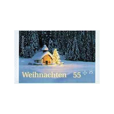 1 عدد  تمبر کریسمس - خودچسب - آلمان 2012