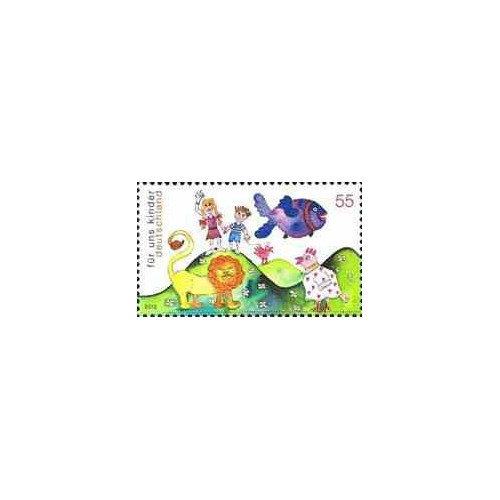 1 عدد  تمبر برای کودکان ما - دنیای رنگارنگ کودکان   - آلمان 2012