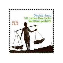 1 عدد  تمبر پنجاهمین سالگرد کمک های غذایی جهانی آلمان - آلمان 2012
