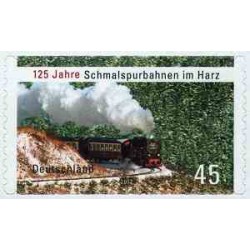 1 عدد  تمبر صد و بیست و پنجمین سالگرد راه‌آهن باریک در هارتز - خودچسب - آلمان 2012