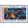 1 عدد  تمبر سه سالانه هنر ساده لوحانه - اسلواکی 1997