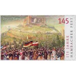 1 عدد  تمبر صد و هفتاد و پنجمین سالگرد جشن هامباخ - خودچسب - آلمان 2007 ارزش روی تمبر 1.45 یورو