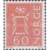 1 عدد  تمبر سری پستی - رنگ های جدید و نسخه جدید - 60ore  - نروژ 1964