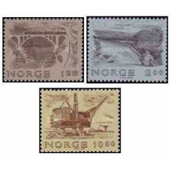 3 عدد  تمبر مهندسی نروژی  - نروژ 1979 قیمت 4.4 دلار
