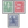 3 عدد  تمبر سری پستی - رقم های جدید - نروژ 1973