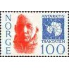 1 عدد  تمبر دهمین سالگرد پیمان قطب جنوب - نروژ 1971