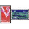 2 عدد  تمبر بیست و پنجمین سالگرد آزادی - نروژ 1970 قیمت 3.3 دلار
