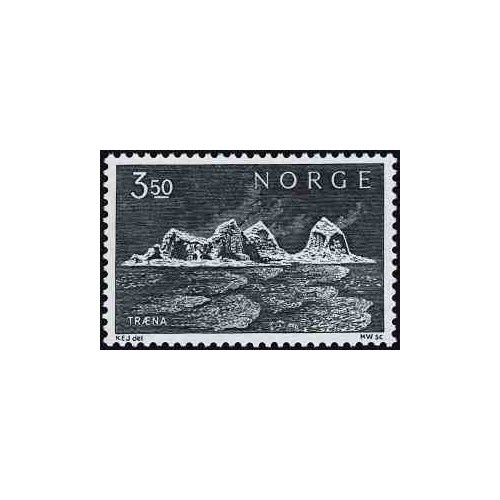 1 عدد  تمبر گروه جزایر Træna - نروژ 1969