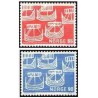 2 عدد  تمبر روز شمال - نروژ 1969