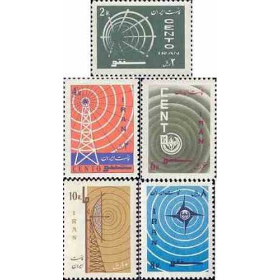 1328 - تمبر اتمام خط مخابراتی پیمان مرکزی سنتو 1345