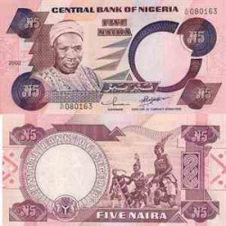 اسکناس 5 نایرا - نیجریه 2002