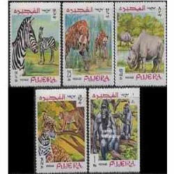  5 عدد تمبر حیات وحش آفریقا - فجیره 1969 