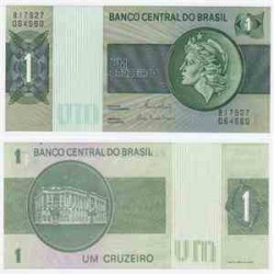 اسکناس 1 کروزرو - برزیل 1972