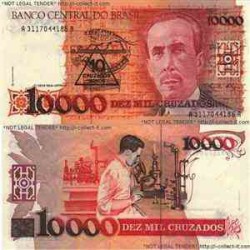 اسکناس 10000 کروزادوس - برزیل 1989 