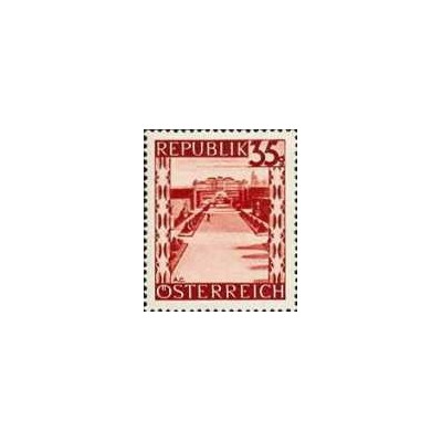 1 عدد تمبر سری پستی مناظر - 5Gَ - اتریش 1945