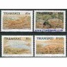  4 عدد تمبرجانوران ما قبل تاریخ - ترنسکی - آفریقای جنوبی 1993