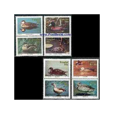 8 عدد تمبر غازها و اردکها - ترنسکی - آفریقای جنوبی 1992 