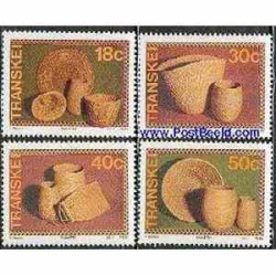  4 عدد تمبر سبدها - ترنسکی - آفریقای جنوبی 1989 