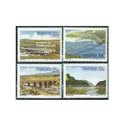 4 عدد تمبر پلها - ترنسکی - آفریقای جنوبی 1985