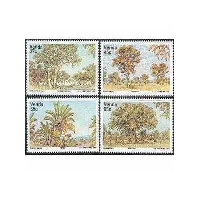 4 عدد تمبر گیاه عود  - وندا - آفریقای جنوبی 1988 
