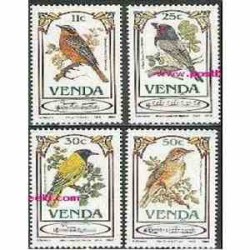 4 عدد تمبر پرندگان آوازخوان - وندا - آفریقای جنوبی 1985 